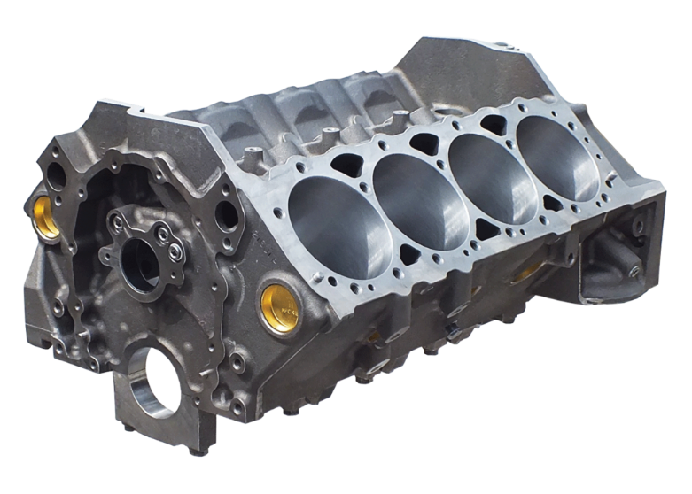 Figure 3: V8 engine block with four visible cylinders, retrieved from FastTimes Motorworks